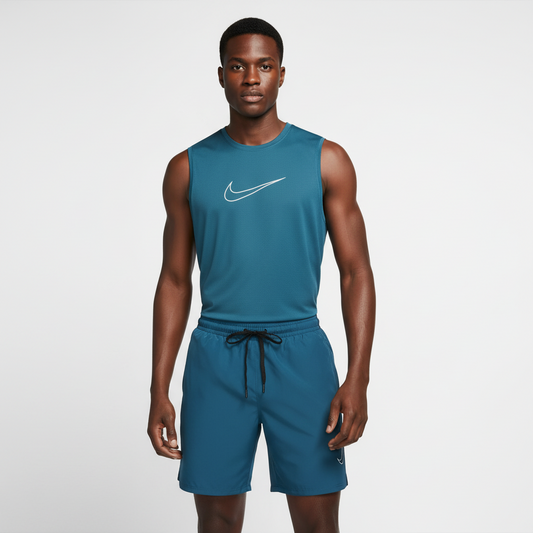 Ensemble de sport Débardeur avec short Nike swoosh (Marine) MSEDSN07