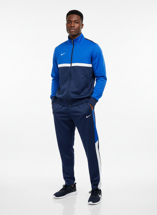 Ensemble Survêtement Loisir Adidas (Bleu/Marine) avec fermeture