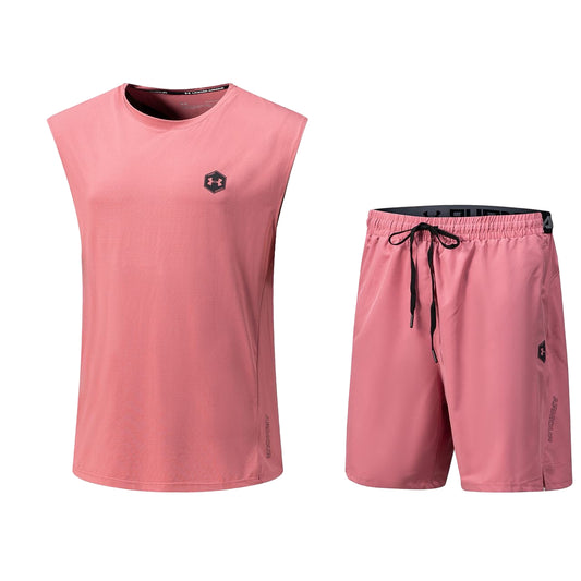 Ensemble de sport Débardeur avec short Under Armour (or rose) MSEDSUA07