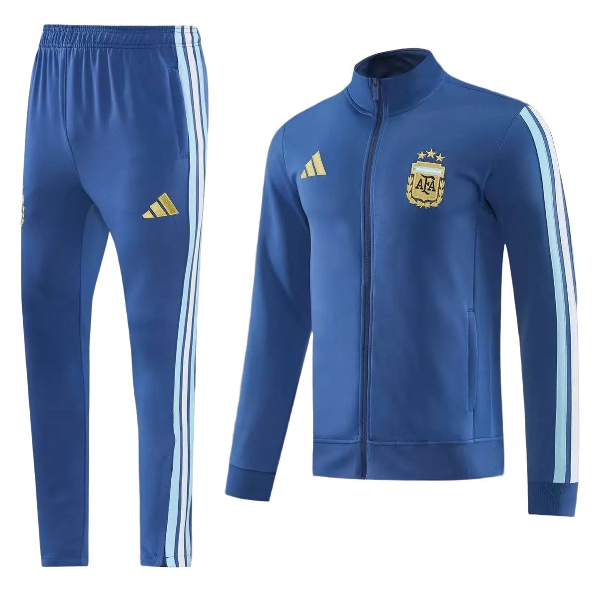 Ensemble survêtement Sport Argentine (Bleu) avec fermeture 2026-2027
