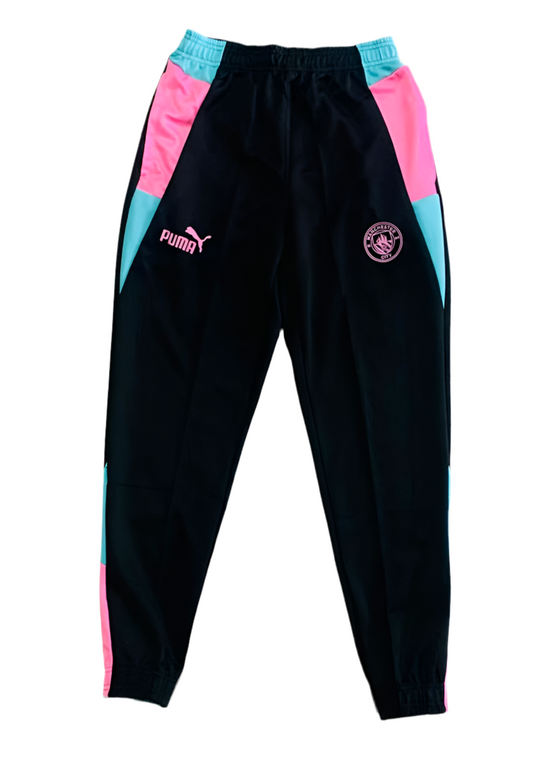 Pantalon jogging club football Manchester City Noir (cheville ferme)