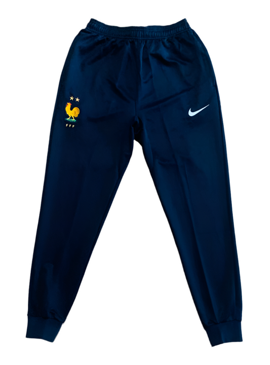 Pantalon jogging Équipe football France Marine (cheville ferme)