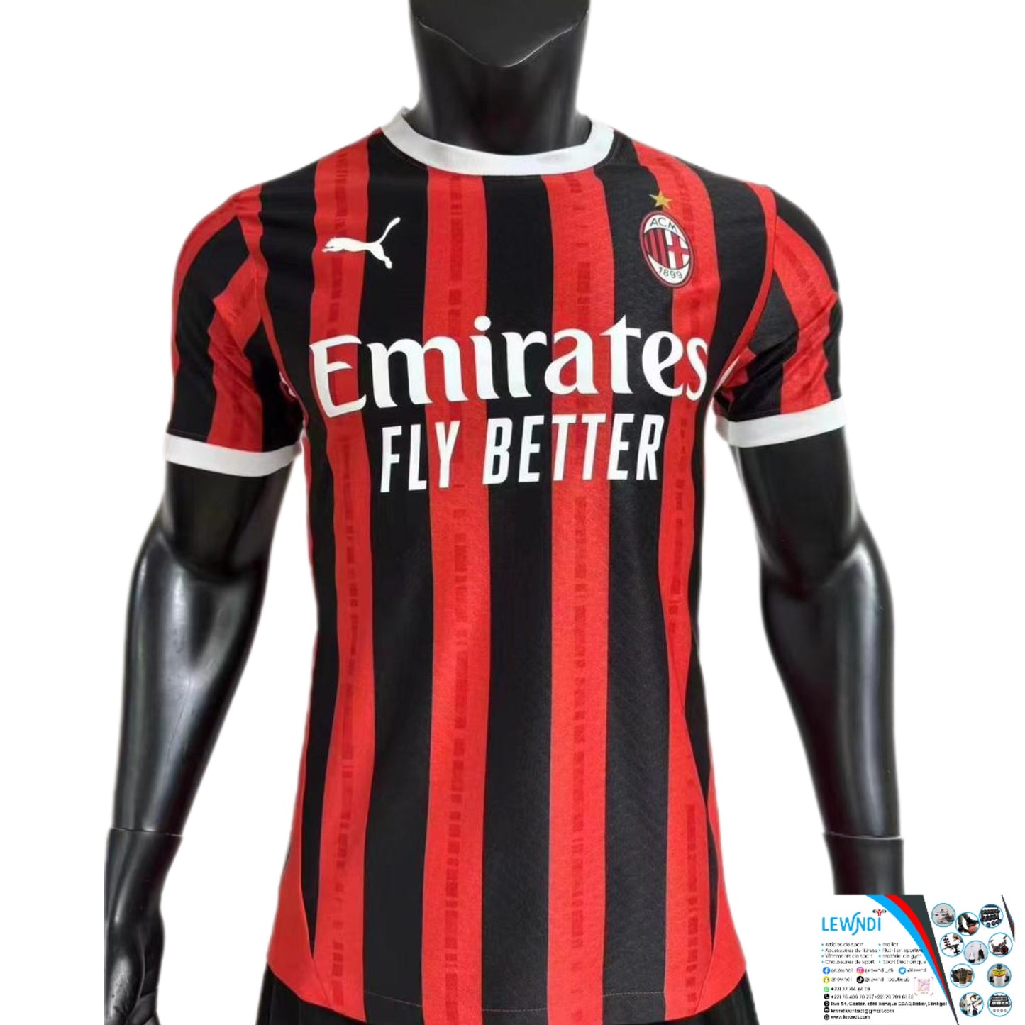 Maillot Football AC Milan (Domicile) Saison 2024-2025