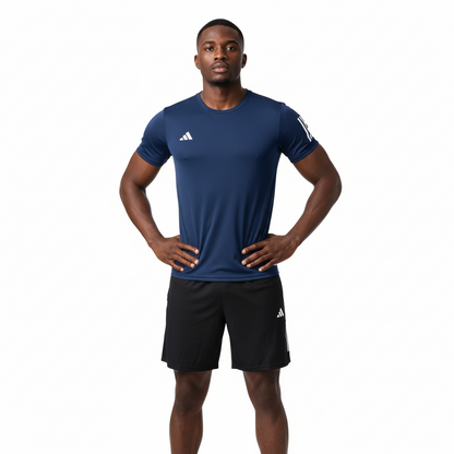 Ensemble de sport Adidas Unisexe – T-shirt & Short (Marine/Bleu de nuit)