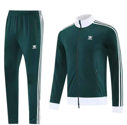 Ensemble Survêtement Adidas originals (Vert) avec fermeture