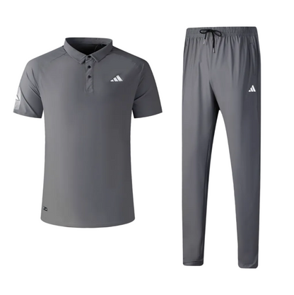 Ensemble col roulé Adidas avec pantalon jogging (Gris) ECPAMS06