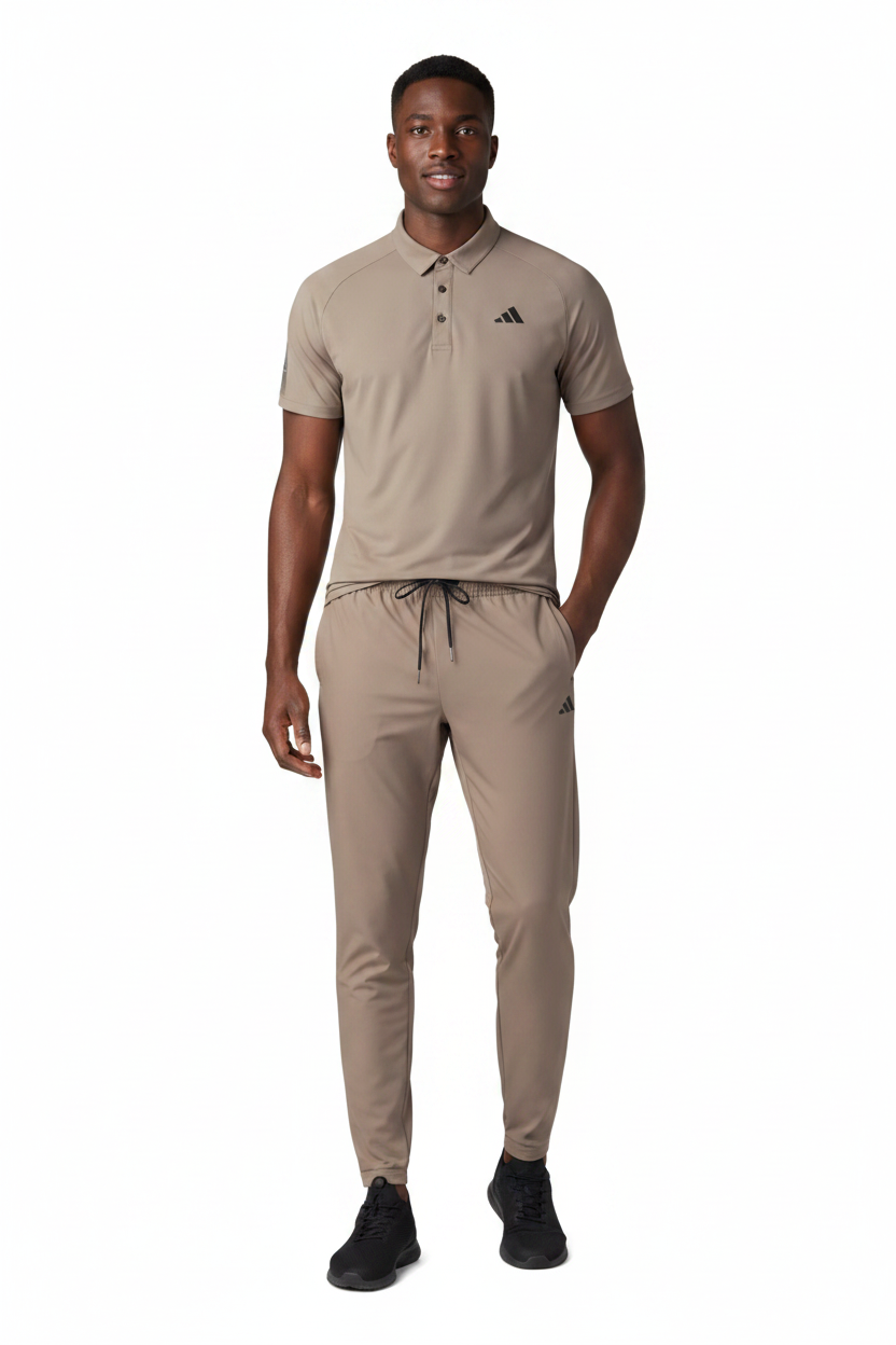 Ensemble col roulé Adidas avec pantalon jogging (Marron) ECPAMS02