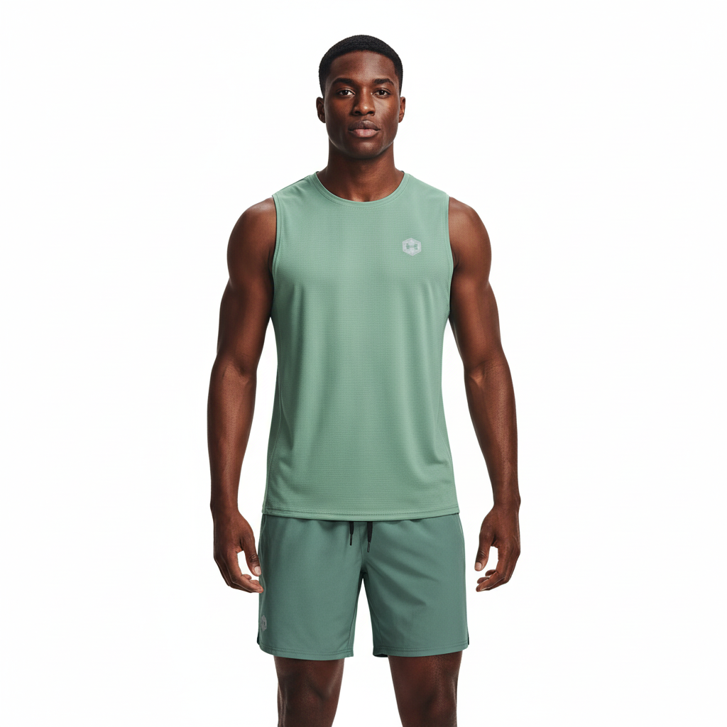 Ensemble de sport Débardeur avec short Under Armour (Olive) MSEDSUA11