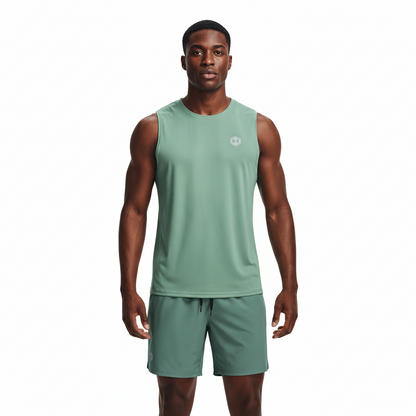 Ensemble de sport Débardeur avec short Under Armour (Olive) MSEDSUA11