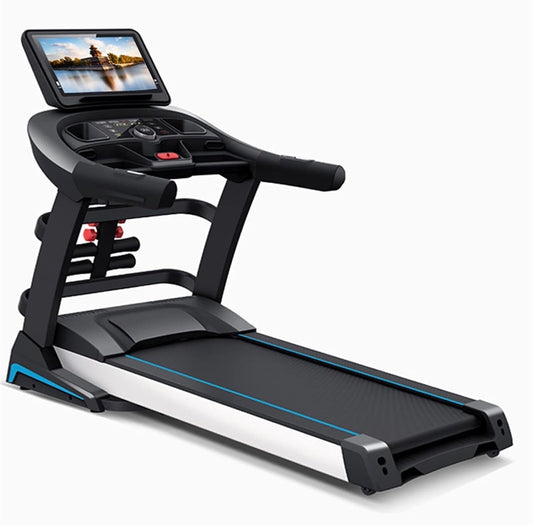 Tapis de Course électrique Professionnel Pliable – (Écran Multimédia, Grand écran Smart Multi-fonction Absorption des chocs Pliant)