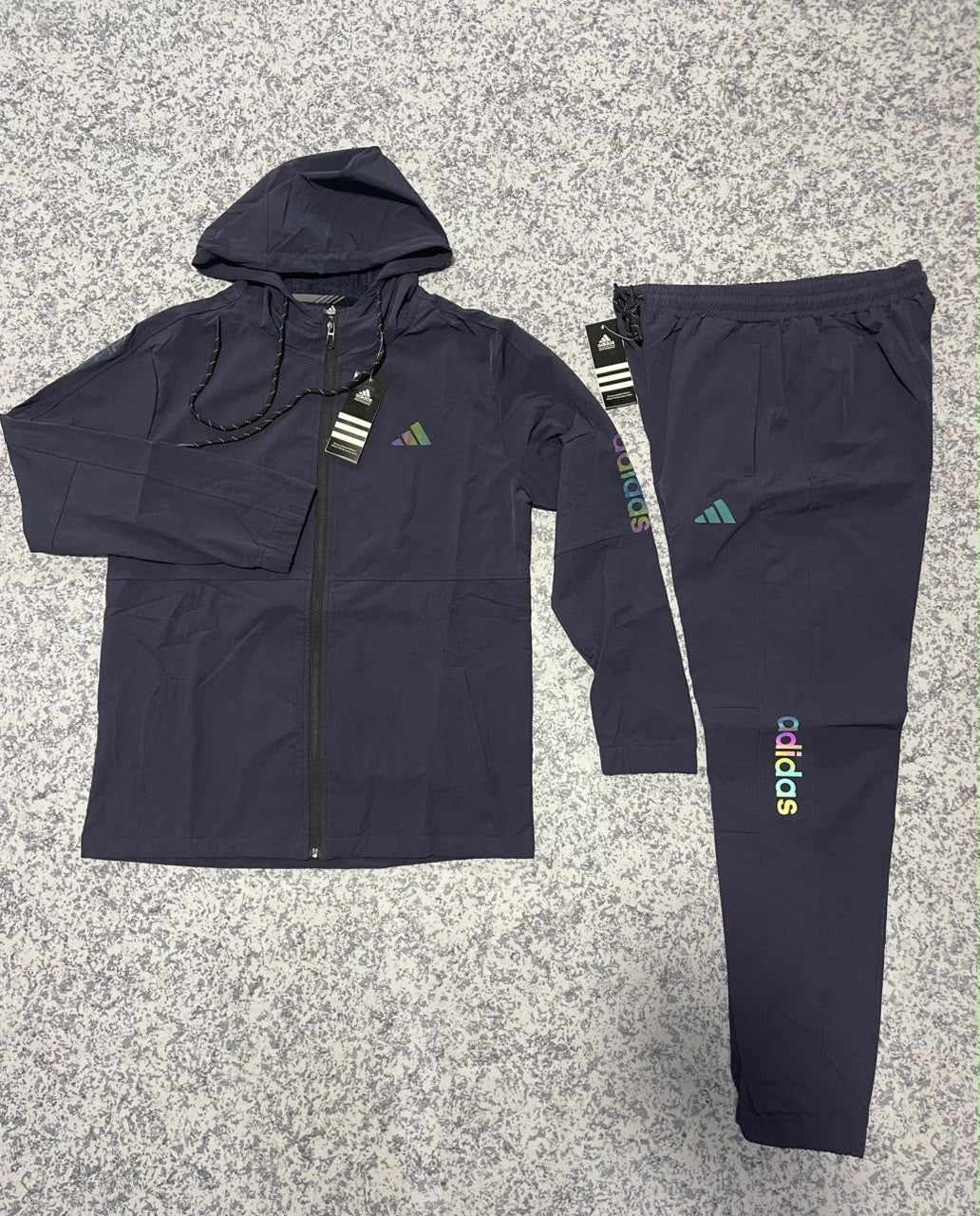 Ensemble Survêtement fitness Adi-das avec Capuche (toile) Marine