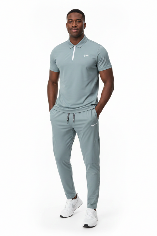 T-shirt col roulé fermeture Ni-ke et pantalon jogging avec () TPJFMNS08
