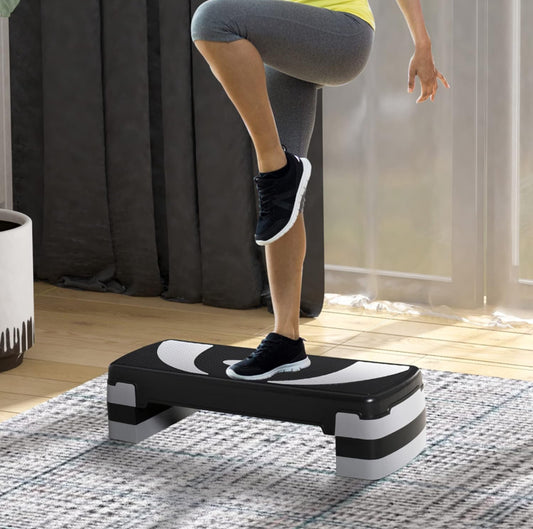 Stepper Aérobic Fitness Hauteur réglable Surface antidérapante 80 x 31 x 20 cm
