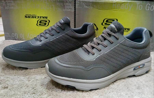 Chaussure Skechers BIG SIZE (Arch) avec lacets Gris