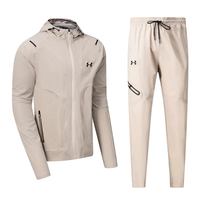 Ensemble Survêtement Capuche Performance (Toiles) – Under Armour Beige ECUAMS 01