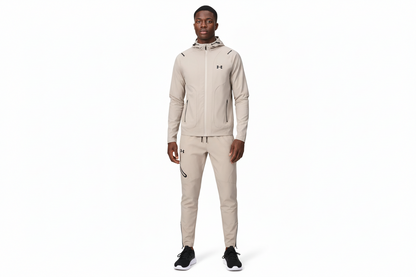 Ensemble Survêtement Capuche Performance (Toiles) – Under Armour Beige ECUAMS 01