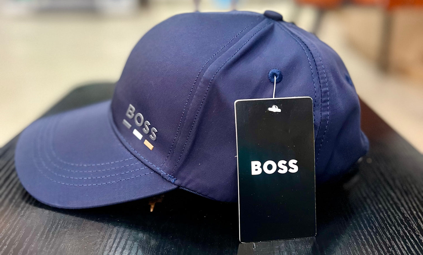Casquette Boss Marine (tricolore) Ajustable – Logo Brodé | Unisexe