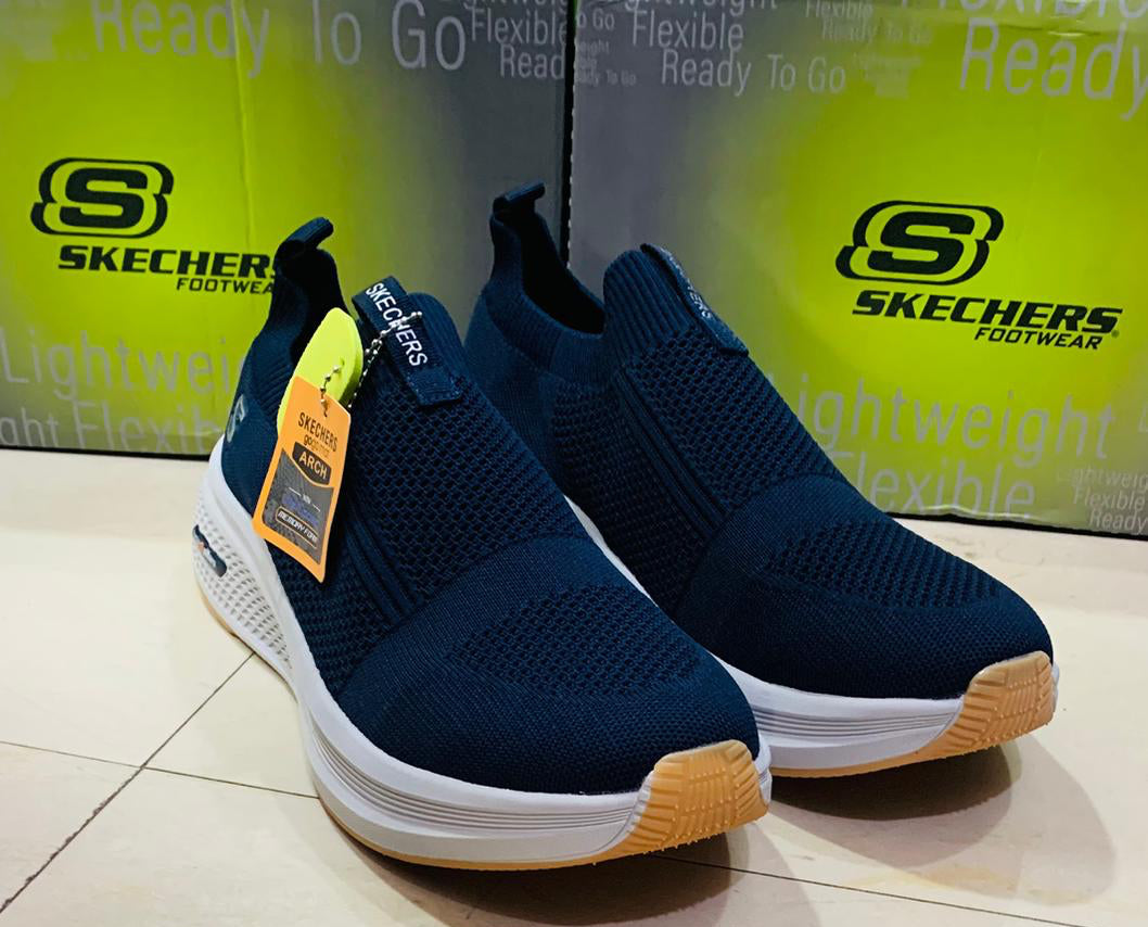 Chaussure Skechers ARCH (enfiler Big Size) Bleu