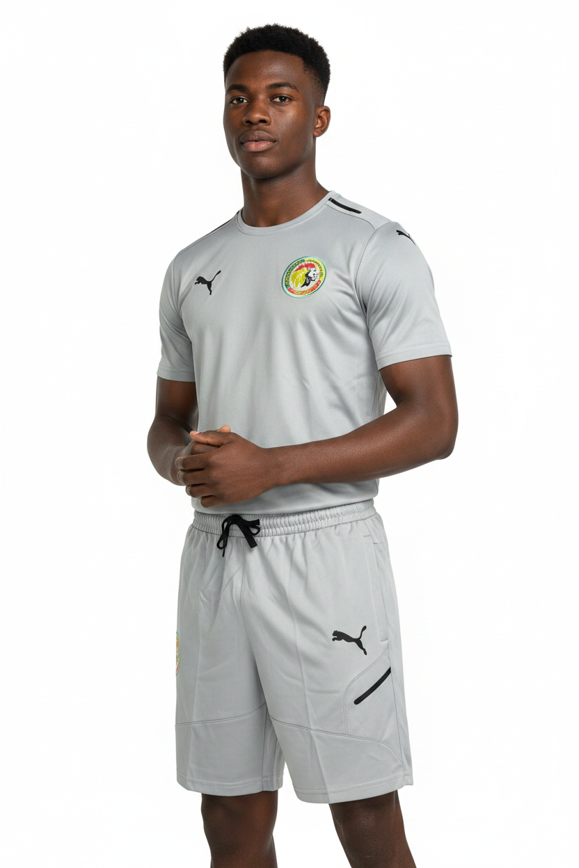 Ensemble maillot loisirs Senegal (gris) 2026 ESSLTS01