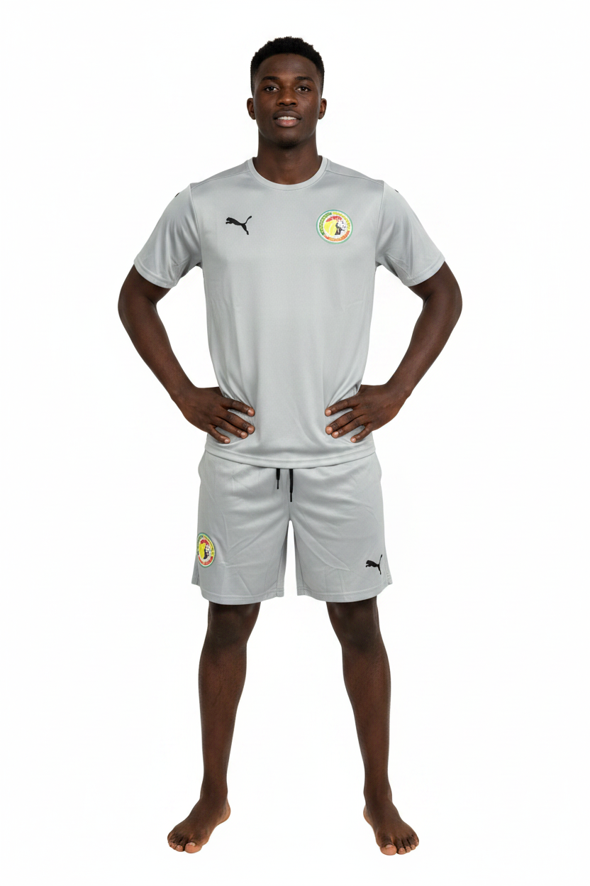 Ensemble maillot loisirs Senegal (gris) 2026 ESSLTS01