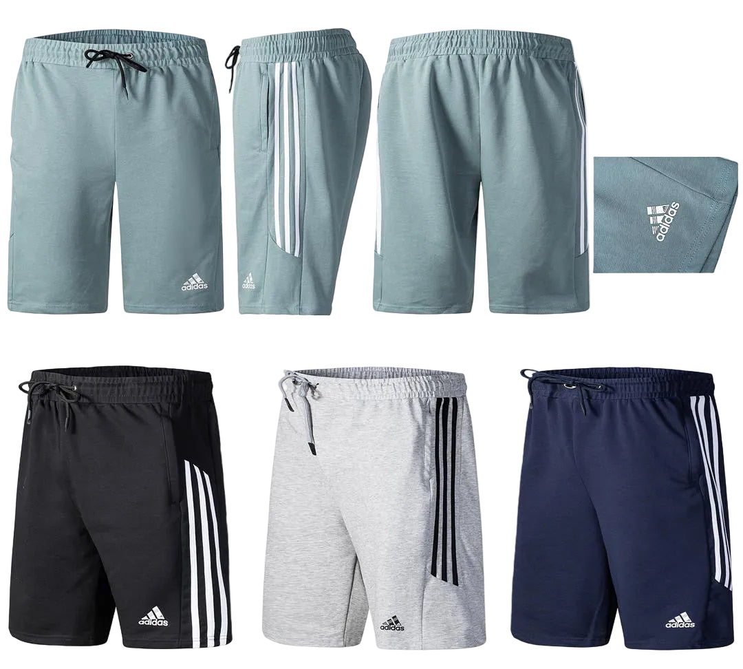 Short en coton (Adidas) 3 stripes avec fermeture confortable (4 couleurs disponibles) MSSCA04
