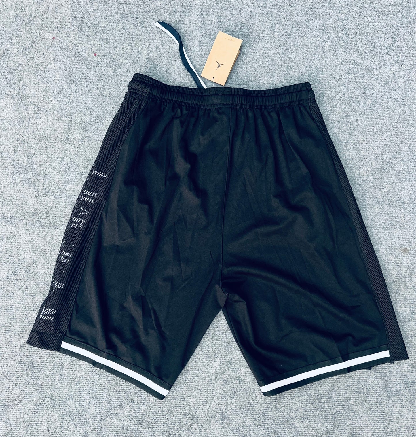 Short loisir Jordan noir (bande blanc) avec fermeture SSMSJ06