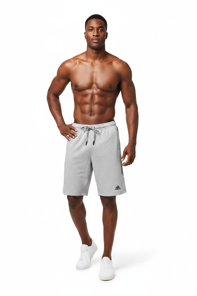 Short en coton (Adidas) 3 stripes avec fermeture confortable (4 couleurs disponibles) MSSCA04