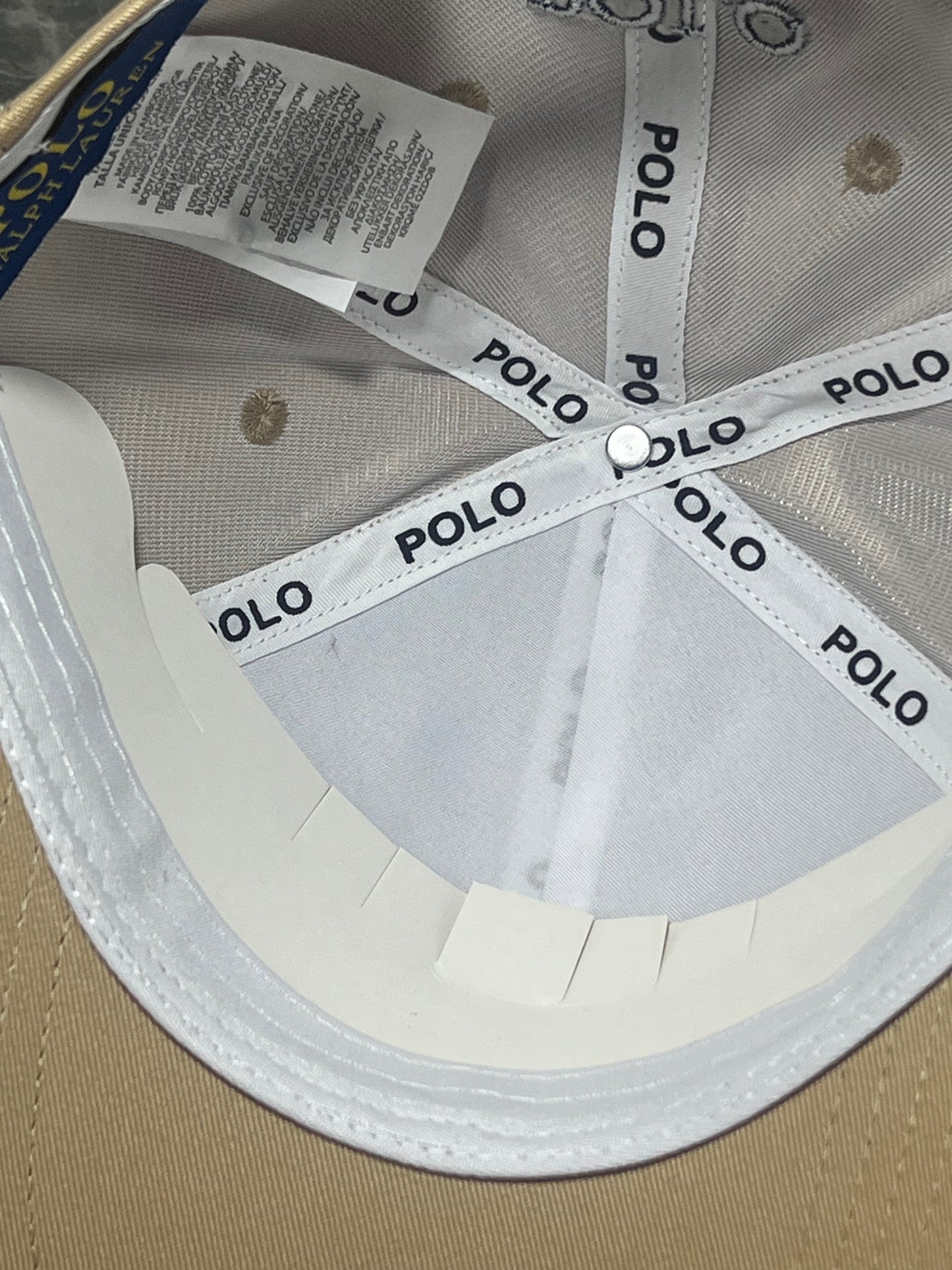 Casquette Polo Beige MSCP01