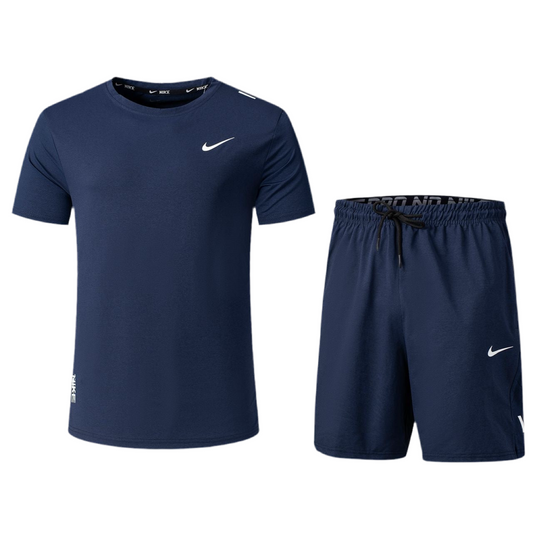 Ensemble de sport Nike Unisexe – T-shirt & Short (Marine)