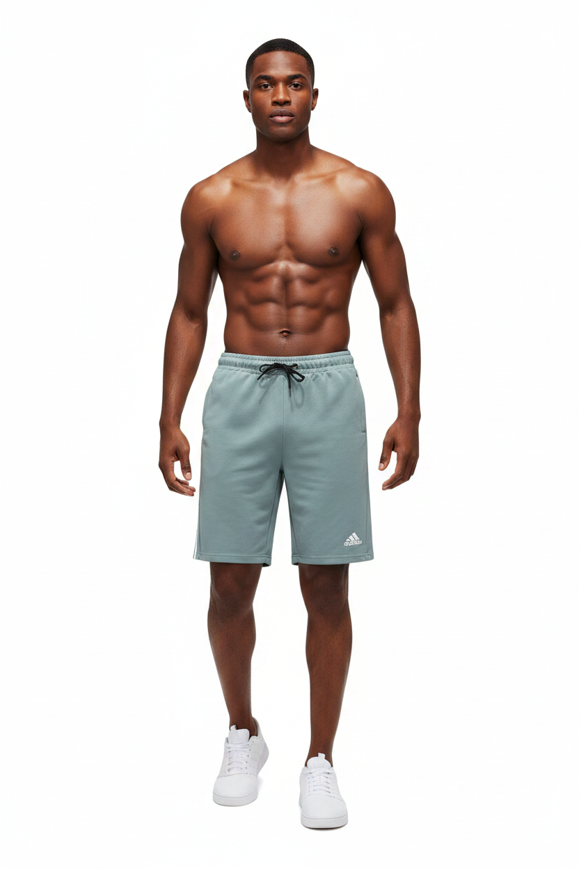 Short en coton (Adidas) 3 stripes avec fermeture confortable (4 couleurs disponibles) MSSCA04