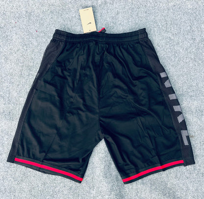 Short loisir Nike noir (bande rouge) avec fermeture SSMSN01