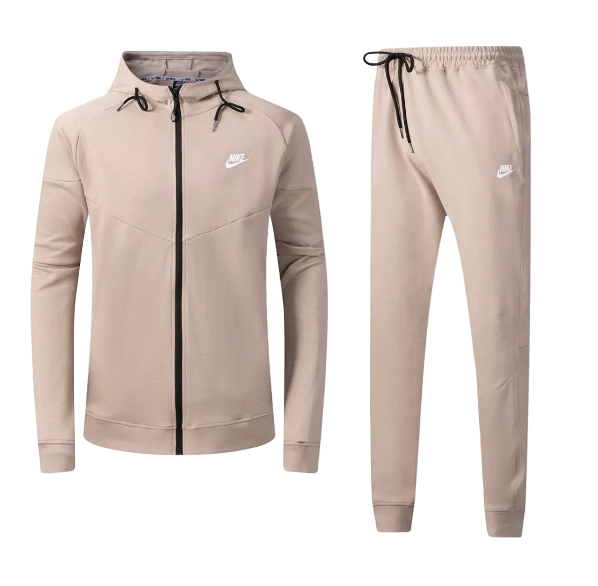 Ensemble survêtement Nike Beige avec capuche (coton) ECMSN05