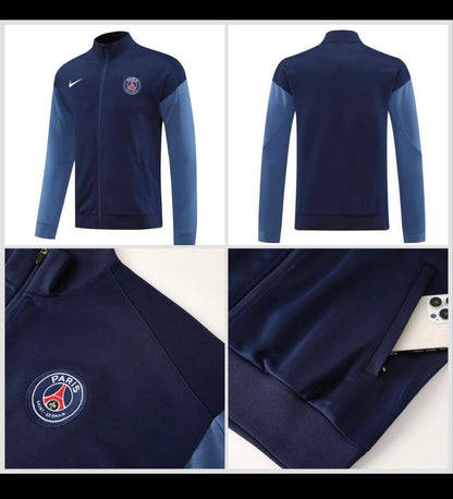 Ensemble Survêtement PSG Saison 2025-2026 (Marine) avec fermeture