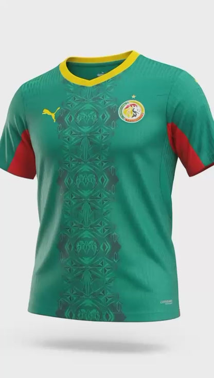 Maillot officiel de Cup de monde 2026  l’équipe nationale du Sénégal (Lions de la Teranga) Extérieur (vert)