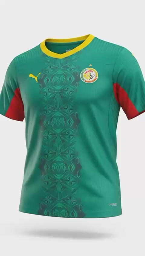 Maillot officiel de Cup de monde 2026  l’équipe nationale du Sénégal (Lions de la Teranga) Extérieur (vert)