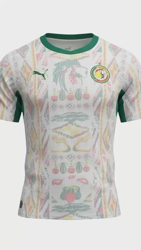 Maillot officiel de Cup de monde 2026  l’équipe nationale du Sénégal (Lions de la Teranga) Domicile (blanc)