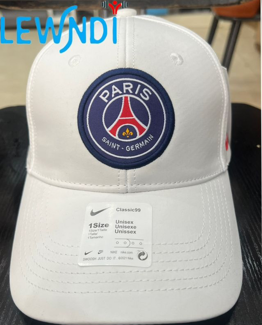 Casquette PSG Blanc Ajustable – Logo Paris Saint-Germain Brodé | Unisexe