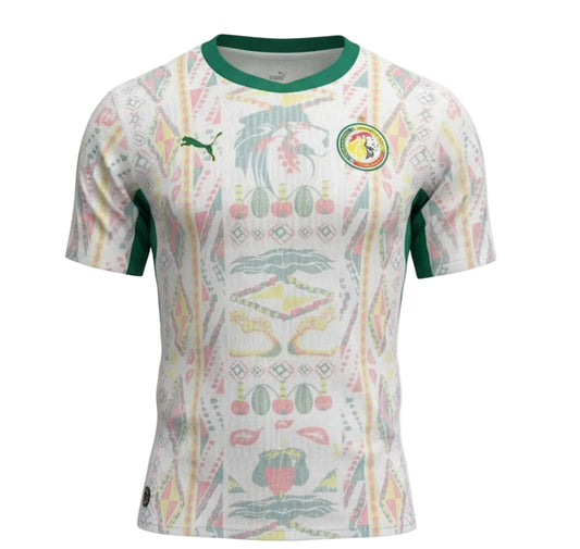 Maillot officiel de Cup de monde 2026  l’équipe nationale du Sénégal (Lions de la Teranga) Domicile (blanc)