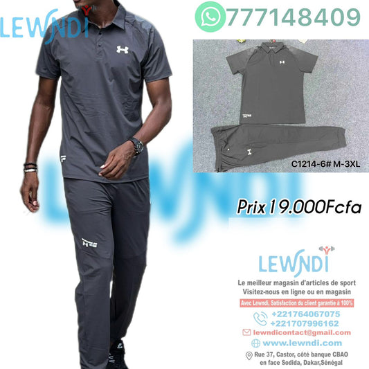 Ensemble T-shirt à col roulé avec pantalon Under Armour (Gris) MSELP08