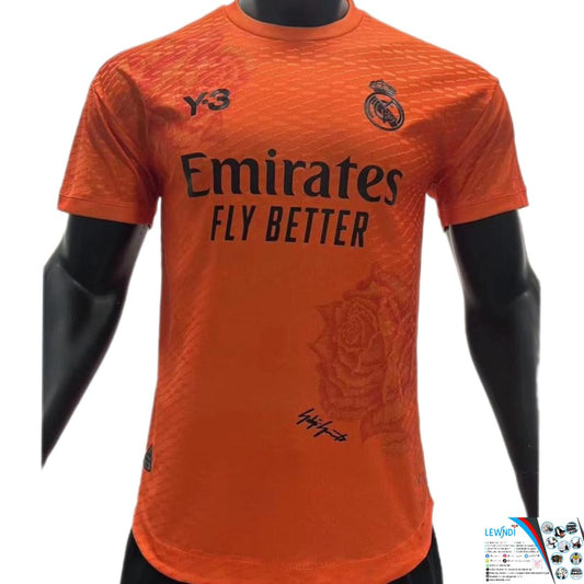 Maillot Football Réal Madrid x Y-3 (Quatrième orange rose) Saison 2024-2025