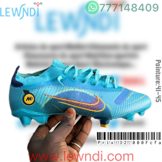Crampons Nike Flyknit Bleu