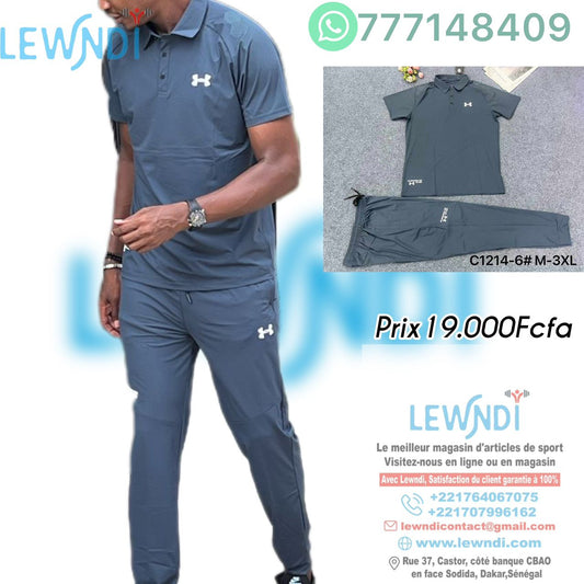 Ensemble T-shirt à col roulé avec pantalon Under Armour (Vert) MSELP06