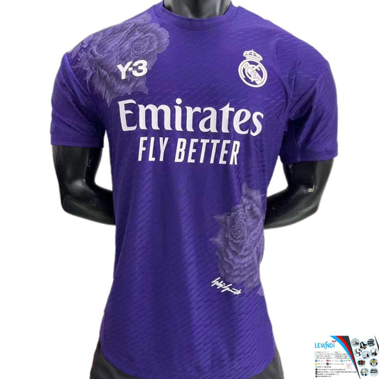 Maillot Football Réal Madrid x Y-3 (Quatrième violet rose) Saison 2024-2025