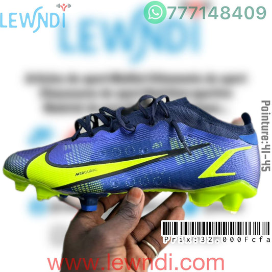 Crampons Nike Mercurial Bleu/Vert