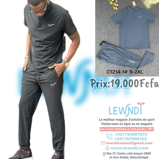 Ensemble classique col roulé avec pantalon (Bleu) Nike ECPMS01