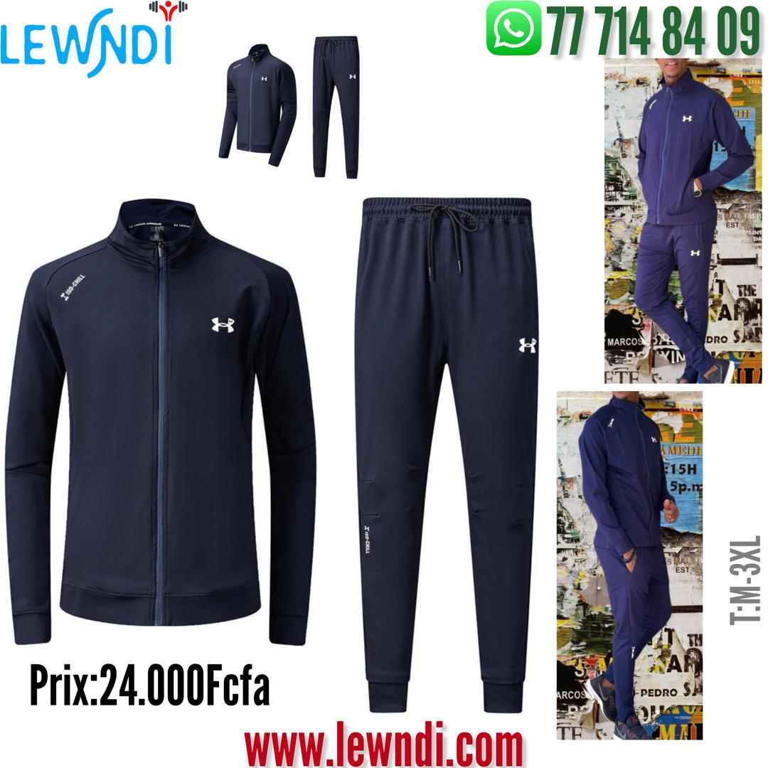 Ensemble Survêtement Classique UA Marine (coton leger) avec fermeture MSESUA03