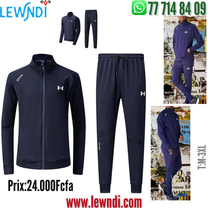 Ensemble Survêtement Classique UA Marine (coton leger) avec fermeture MSESUA03