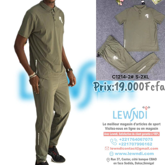 Ensemble classique col roulé avec pantalon (Vert) Under Armour ECPMS07