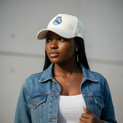 Casquette Real Madrid Blanche Ajustable – Logo Brodé | Unisexe