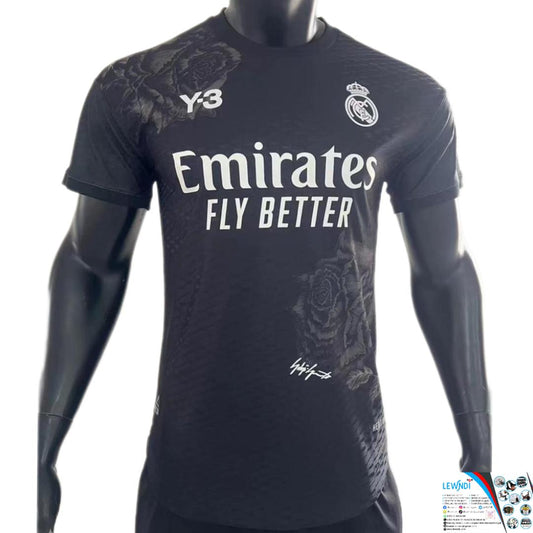 Maillot Football Réal Madrid x Y-3 (Quatrième noir rose) Saison 2024-2025